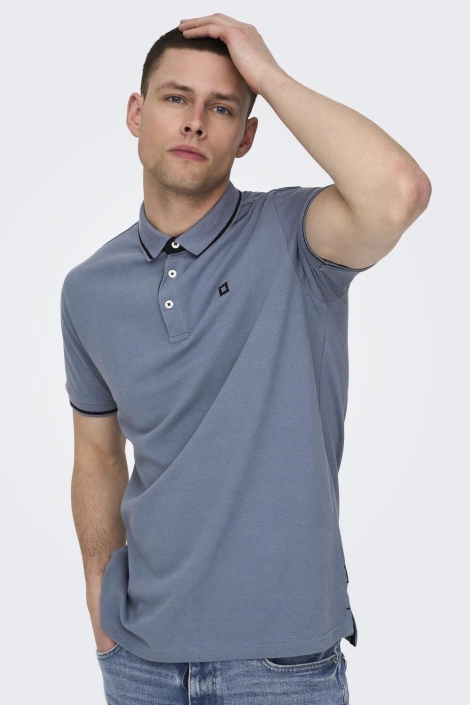 Only & Sons onsfletcher life slim ss polo noos